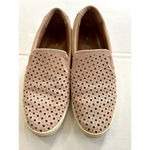 Frye  & Co Peggy Perf Shoes 8.5 M Pink Suede Eyelet Slip-On Loafers Photo 2