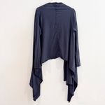 Johnny Was Pete & Greta Open Front Long Sleeve Cardigan Lagenlook Black Medium Photo 8