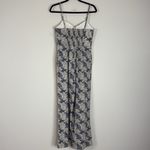 Storia  100% Cotton Wide Leg‎ Tropical Leaf Print Jumpsuit Size Small Photo 7