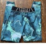 Marika Cycle House Blue Green Gold Lightning Marble Print Legging Size MD Size M Photo 0