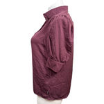 Calvin Klein Jeans Plum Puff Sleeve Button Down Shirt L NWT Size L Photo 6