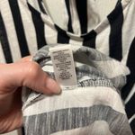 Cato  Black and White Striped Tank Top size large lightweight. Ties in the back. Photo 5