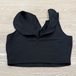 Susana Monaco  Black Flutter Sleeve Crop Tank Top Photo 3