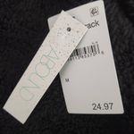 Abound  Black Faux Fur Pullover NWT Size Medium Black Fleece Half-Zip Pullover Photo 5