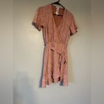 Sadie & Sage Floral Wrap Dress Pink Size M Photo 2