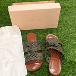 Alexandre Birman  Clarita Braided Mule Flat Nappa Kiss Green Tea Sandals SZ 42 Photo 12