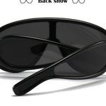 Acetate Bold Retro square Black Sun Glasses Leowe oversized aviator sunglasses Photo 1