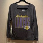 Nba  Los Angeles Lakers Women’s Wide Neck Loose fit long sleeve T Shirt Medium Photo 1