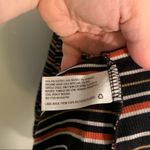 Wild Fable Ribbed Fit & Flare Dress Black Stripe Photo 8