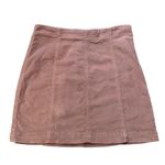 Free People  Modern Femme light brown corduroy mini skirt size 4 Photo 8