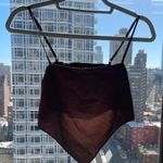 H&M Brown Scarf Top Photo 1