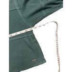 Hollister  women's cropped long sleeve‎ waffle tee size S dark green Photo 3