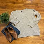 Forever 21  Gray Textured Knit Crewneck Long Sleeve Pullover Sweater Size Large Photo 0