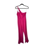 Super Down Jumpsuit Women Small Pink One Shoulder Anouk Cut Out Party Cocktail‎ Photo 2