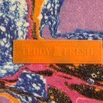 Teddy Fresh  x Myfawnwy Collab Multicolor Marbled Abstract Art Sweatshirt Size XS Photo 3