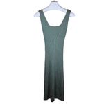 Anthropologie Amadi Women's Knit Maxi Dress Sage Green Size Small Open Back Photo 2