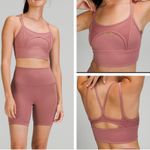 Lululemon Nulu And Mesh Spiced Chai Sports Bra Photo 1