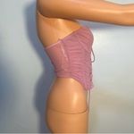 ZARA  Pink Mesh Detail Top Photo 1