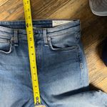 Rag and Bone  Blue Skinny Jeans with Distressed Details Photo 3