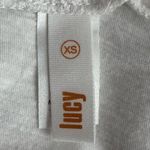 Lucy White Cowl Neck Hoodie Top Size XS White Photo 2