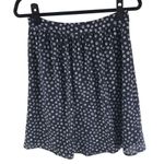 J.Crew J by Printed Soft Skirt A Line Floral Lined Navy Blue White 4 Photo 0