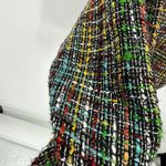 Coldwater Creek  Black Multicolor Tweed Zip Up Blazer Jacket Shaped Women 14 P Photo 8