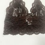 Foxers Cami Bralette Brown Floral embroidery Lace Camisole Size Small Size M Photo 4