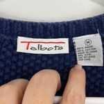 Talbots Vintage  Medium Red, White and Blue Knit Sweater Cardigan Vest Photo 2