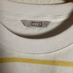 AYR The Heavy O Semester Stripe Parachute White Yellow Short Sleeve Crew Tee XL Photo 7