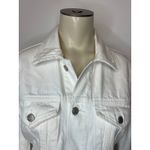 Pistola  Women's Size XXS Saba Denim Trucker Jean Jacket Blizzard White Cotton Photo 2
