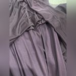 Adrianna Papell  Aubergine Embellished 3/4 Sleeve Ruched Formal Gown Size 8 Photo 7