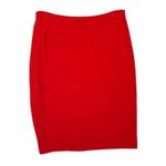 Diane Von Furstenberg  Red Pencil Skirt Women’s 12 Zip Back Knee Length Photo 1