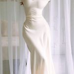 Marbl (Dubai Brand) Gamine Long Sleeve Ivory Dress White Size XS Photo 2