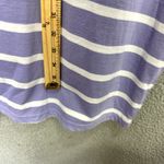 Bob Mackie Dress XL Purple Striped Embroidered Shift Beach Resort Casual Luxe Photo 3