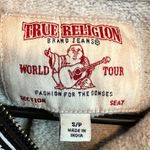 True Religion  Logo Black Grey Zip Up Hoodie/Sweatshirt Size S Photo 5