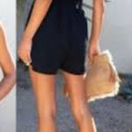 Entro NWT  black strapless ruffle romper Photo 0