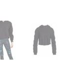 Heroine Sport Ruched Cropped Hoodie Black Size XS Photo 2