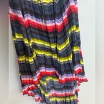 Free People  multicolor high low flowy skirt size Large Photo 1