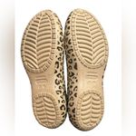 Crocs  Leopard Animal Print Slip-On Ballet Flats Clogs Women's Size 7 Photo 3