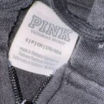 PINK - Victoria's Secret  Black Hoodie hooded zip up sweatshirt sweater Photo 1