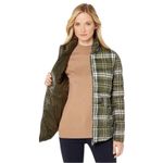 Ralph Lauren Lauren  Green Plaid Puffer Quilted Jacket Loden Check size medium Photo 2
