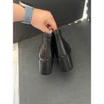 Vintage Boots Everybody by BZ‎ Moda Red Black Leather Patchwork Retro 40 US 10 Photo 8