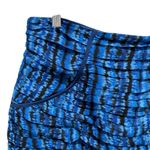 AQUA  Bloomingdales Blue Black Ruched Mini Skirt Women’s Size Large NWT Photo 2