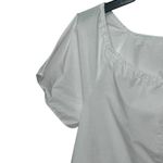 Madewell  White Poplin Flutter Sleeve Dress Size Small Pockets Beach Resort‎ Photo 3