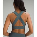 Lululemon  lab Nulu Cross-Back Yoga Sports Bra Size 6 Sea Steel Teal Athleisure Photo 1