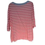 Tommy Hilfiger  Womens Striped Knit Top Boat Neck Button Detail Size 2X Photo 8