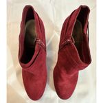 Impo  Booties Red Faux Suede Tootie Heels Buckle Ankle Boots Shoes Size 10M Photo 6