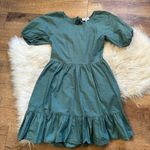 Peter Som  Green Puff Sleeve Dress Photo 5