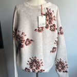 Knox Rose Floral Knit Sweater - Cream and Pink Photo 2