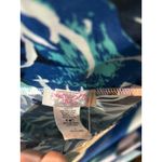 Pretty Young Thing Maxi Pants Blue Tropical Leaf Print Elastic Waist L Size L Photo 4